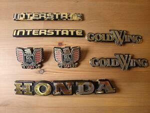 Emblem Badges Honda 83 Goldwing GL1100 Motorcycle Lot of 7